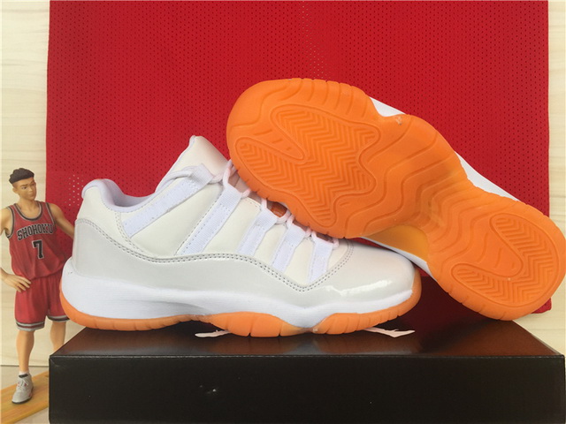 Women Air Jordan Shoes 11 Low Citrus